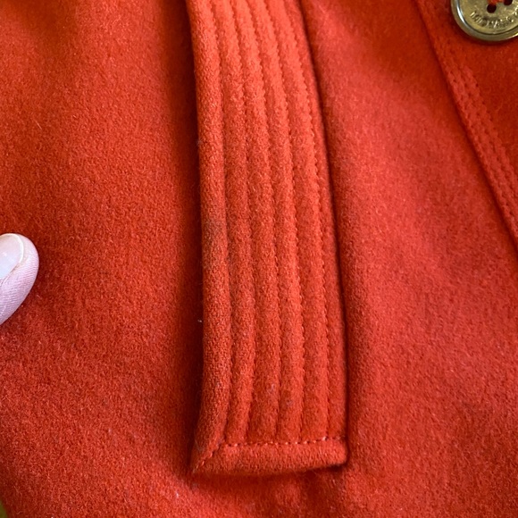 Michael Kors Double-Breasted Wool-Blend Peacoat, Size 4, Orange-Mandarin… - Picture 5 of 7